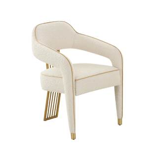 Tov Furniture Corralis Cream Boucle Dining Chair