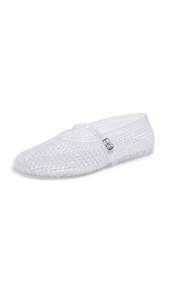 Intentionally Blank Women's Classy Jelly Flats 9 Crystal