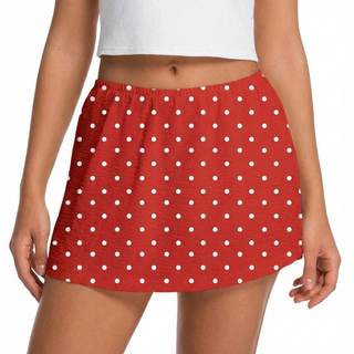 IWOLLENCE Womens Mini Skirt with Shorts Underneath Casual Summer Short Skirts Cute A Line…