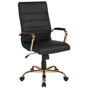 Flash Furniture Whitney High-Back Swivel LeatherSoft Desk Chair with Padded Seat and…