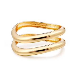 Elegance 11 designs Gold Plated Cuff Bangle Bracelets For Women Set Chunky Trendy Hinged…