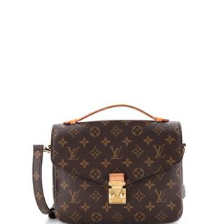 Pre-Loved Pochette Metis Monogram Canvas, Brown