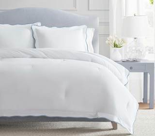 Martha Stewart - Queen Duvet Cover Set, Crisp & Smooth Bedding with a Cotton Percale…