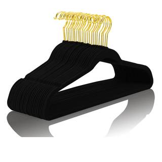 MIZGI Premium Velvet Hangers Pack 50 Pcs Heavyduty - Non Slip Slimline - Velvet Suit…