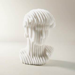 Z Gallerie Modern David Bust Sculpture,White