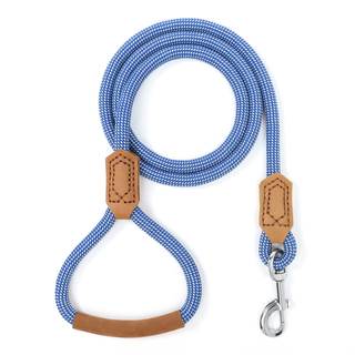Mile High Life Dog Leash with Genuine Leather Handle, 6 FT/5 FT/4 FT | Leather Grip Rope…