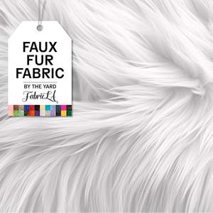 FabricLA Faux Fur Fabric by The Yard - Artificial Craft Fur - 36" X 60" Inch Wide - Fur…