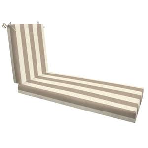 Honeycomb Outdoor Heritage Chaise Cushion for Patio Furniture, 21.5 x 70 | Cabana Stripe…