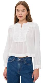 Sea Women's Eliza Eyelet Top Small White