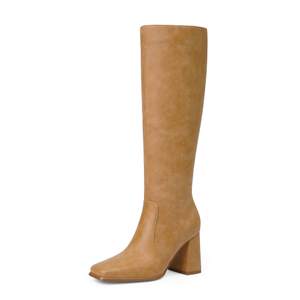 Modatope Knee High Boots Women Square Toe Chunky Heel Fashion Tall Boots | Block Heel…