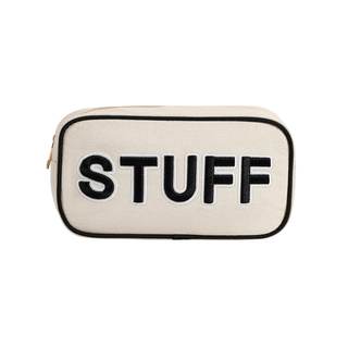 uekeboag Canvas Chenille Letter Stuff Makeup Bag,Small Travel Washable Organizer Bag for…