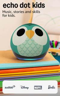 Amazon Echo Dot Kids (newest model), Smart speaker to enjoy age-appropriate audiobooks…