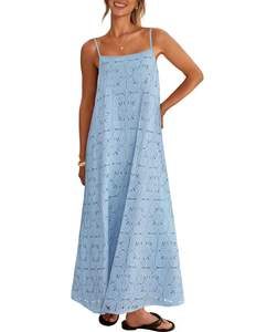 MEROKEETY Women's Summer Maxi Dress Boho Spaghetti Straps Sundress | Sleeveless, Casual…
