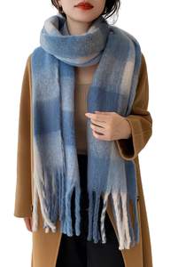 Wander Agio Winter Women Warm Scarf Long Shawl Large Scarves Cold Weather Thick Blanket…