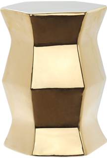 Safavieh Castle Gardens Collection Modern Hexagon White Glazed Ceramic Garden Stool