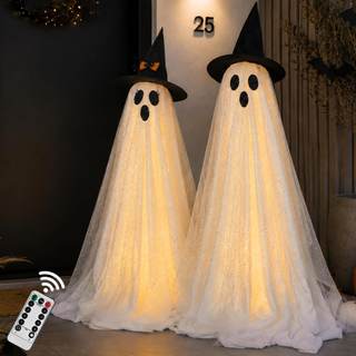 2Packs Halloween Decorations Outdoor,Halloweens Party Decoration Indoor,Spooky Ghost with…