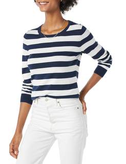 Amazon Essentials Women's Long-Sleeve Lightweight Crewneck Sweater, Flattering (Available…