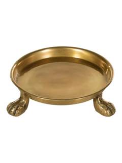 Round Clawfoot Dish — by Alice Lane Home Collection — Gold — for Home Decor, Candles…