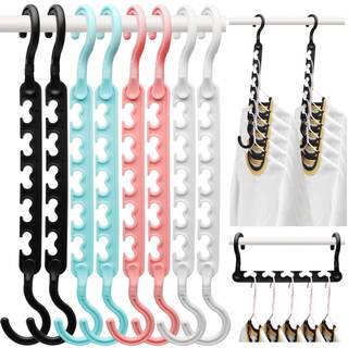 8-Pack Closet Organizers Storage, Sturdy Space-Saving Hangers for Wardrobes | Smart…
