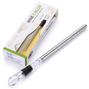Wine Chiller, 3-in-1 Stainless Steel Wine Bottle Cooler Stick - Rapid Iceless Wine…