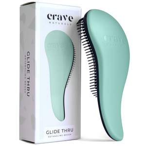 Crave Naturals Glide Thru Detangling Hairbrush that Glides Through Tangles For Wet, Dry…