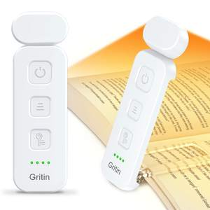 Gritin Reading Light, Rechargeable Book Light for Reading in Bed | Eye Caring 3 Color…