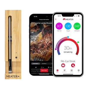 MEATER Plus Smart Meat Thermometer, Honey, Bluetooth, 165ft, Grill & Oven | 165ft…