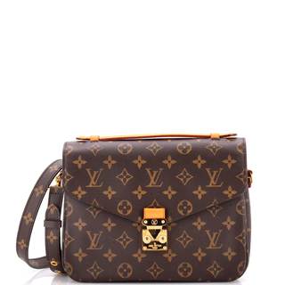 Pre-Loved Pochette Metis Monogram Canvas, Brown