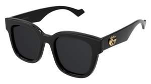 Gucci Women's Oversized Square Sunglasses Black 52.0 Millimeters