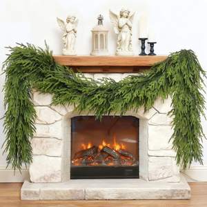5FT Artificial Norfolk Pine Garland, Lifelike Faux Christmas Garland (1Pcs) | Full and…