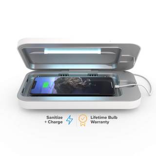 PhoneSoap 3 UV Cell Phone Sanitizer & Dual Universal Cell Phone Charger Box | Patented &…