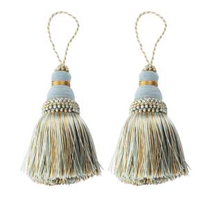 2Pcs Colorful Tassel Key Tassels DIY Accessories(Mix Blue) | 9.5 Inch Tassels for…
