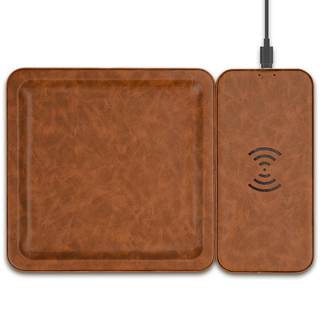 Gifts PU Leather Wireless Charging Station and Valet Tray, Gift for Men Husband Dad from…