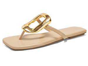 Coutgo Womens Flat Sandals Comfortable Flip Flops Slide Sandals Summer Beach Shoes with…