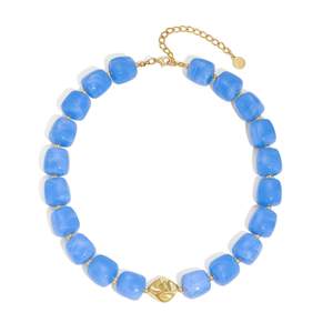 Colorful Chunky Necklaces for Women Multicolored Large Square Acrylic Beads Necklace…