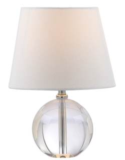 SAFAVIEH Lighting Collection Mable Modern Glam Clear Crystal 14-inch Bedroom Living Room…