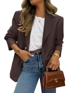 PRETTYGARDEN 2026 Blazers for Women Business Casual | Long Sleeve Button Down, Breasted…