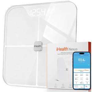 iHealth Nexus Smart Scale for Body Weight, Digital Bathroom Scale with App | 12 Data…