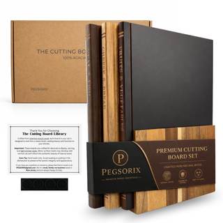 The Cutting Board Library™ (Original Design) | Decorative Kitchen Board Collection Bundle…