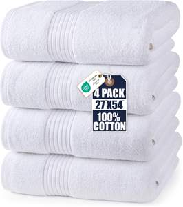 Utopia Towels Luxurious Bath Towels Set, 27x54 in, 4 Pack, Soft, White | Soft Luxurious…