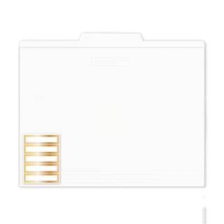 russell+hazel White File Folders, Includes Gold Foil Border Labels, Center Position…