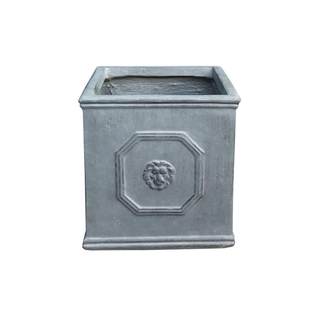 Kante Square Lion Head Concrete Planter, Classic English Style Plant Pot with Drainage…