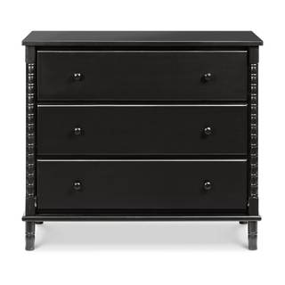 Davinci Jenny Lind Spindle 3-Drawer Dresser in Ebony Ebony 3-Drawer Dresser