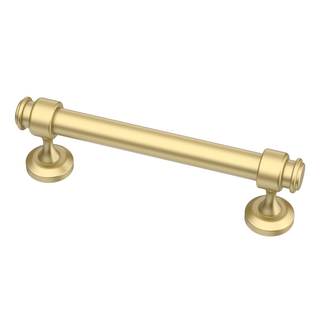 Alzassbg Brushed Gold Cabinet Pulls and Handles 10 Pack, AL3082MGP | 4 Inch Hole Center…