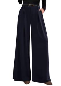 PRETTYGARDEN Womens Wide Leg Dress Pants Flowy Trousers | Front Pleats,Side…