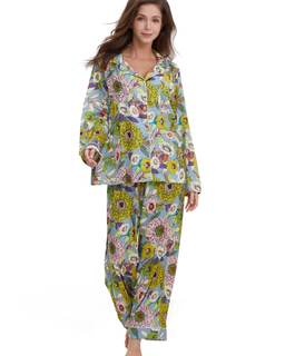 YiNi LuLu Womens Silk Satin Pajamas Set Button Down 2 Piece Pjs Long Sleeve Oversized…