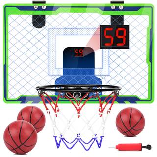Mini Over The Door Basketball Hoop Indoor for Kids, Small Office Basketball Hoop with…