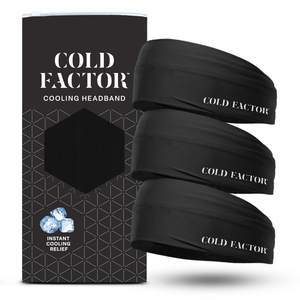 COLD FACTOR Cooling Headband for Women and Men – UPF 50+ Advanced Evaporative Comfort…