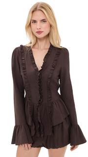 Lioness Women's Odette Blouse Small Brown