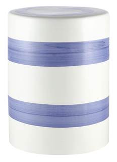 Safavieh Outdoor Collection Hael Blue and White Ceramic Garden Stool